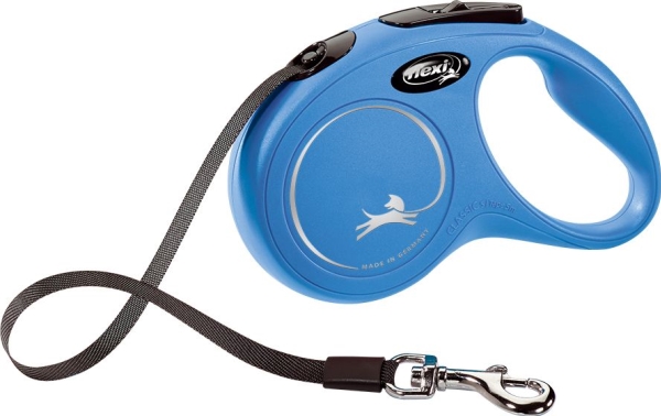 Flexi New Classic Bånd S, 5M, 15Kg, Blå