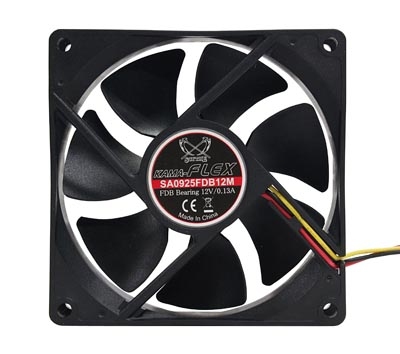 Scythe Kama Flex 2000Rpm, Ventilator, 27,5 Db, Sort