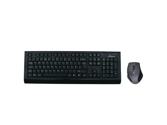 Mediarange Mros104-Uk, Volle Größe (100%), Kabellos, Rf Wireless, Qwerty, Schwarz, Grau, Maus Enthalten