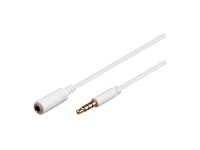 Microconnect - Forlængerkabel Til Audio - Mini-Phone Stereo 3.5 Mm Hun Til Mini-Phone Stereo 3.5 Mm Han - 2 M