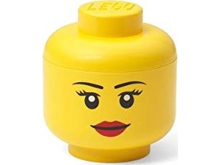 Lego Mini-Aufbewahrungskopf Storage Head Girl, 360 Ml, Gelb Minifigurenkopf Aus Pp, Motiv: Mädchen, - 1 Stück (40330807)