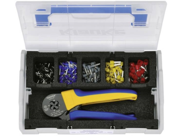 Klauke Lboxxminik3014k Aderendhülsen-Sortiment Teilisoliert Schwarz/Blau/Grau/Gelb/Rot 1 Set