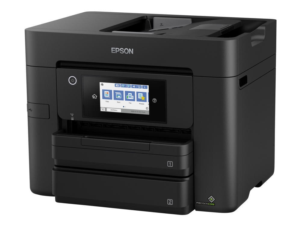 Epson WorkForce Pro WF-4830DTWF - Multifunktionsprinter - farve - blækprinter - A4/Legal (medie) - op til 25 spm (udskriver) - 500 ark - USB 2.0, LAN, Wi-Fi(n), USB vært, NFC