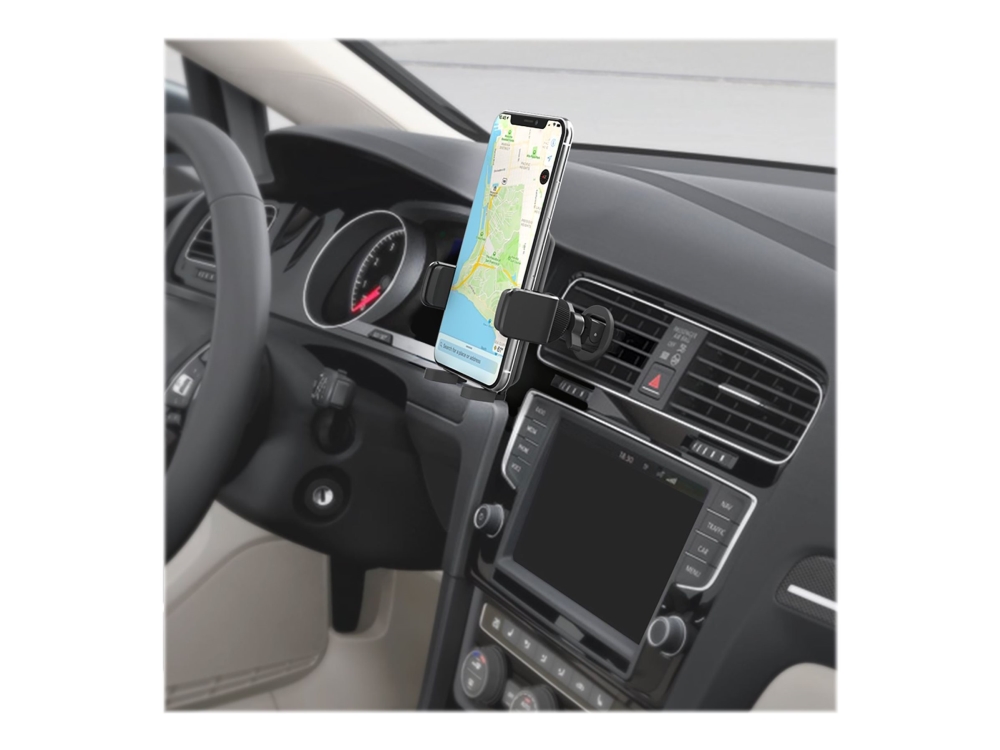 Celly Mount Vent Plus - Bilholder for mobiltelefon - op til 6,5 - sort