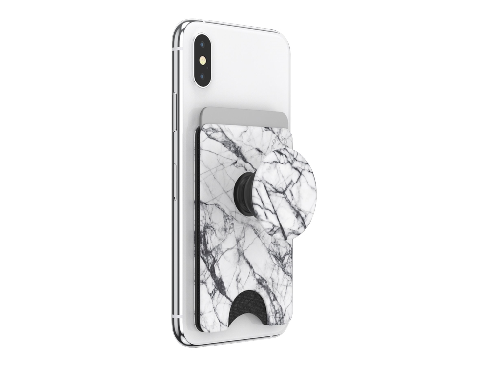 Popsockets Popwallet+ - Omslag Til Mobiltelefoner/Kreditkort - Dove White Marble