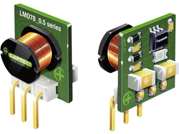 Gaptec Lmo78_12-0.5 Dc/Dc-Wandler, Pcb 24 V/Dc 12 V/Dc 500 Ma 6 W Anzahl Der Ausgänge: 1 X