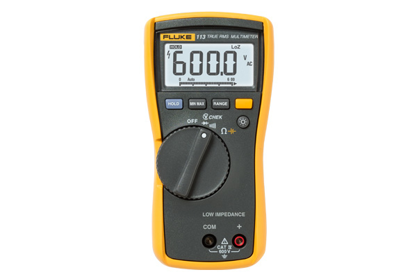 Fluke 113, Digitalt multimeter, 6000 - 0.001 V, 2000 - 0,001 V, 0,1 mV, 0,1 mV, 0,1 ohm (O)