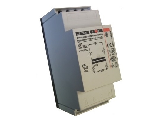 Miwi Urmet Dørklokketrafo Grothe 230V/12V Ac 1,5A - Gt1975