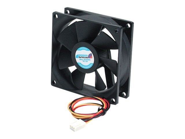 Startech.Com 80Mm Gehäuselüfter - Lüfter Für Pc Gehäuse Mit 3-Pin Molex Stecker, Ventilator, 8 Cm, 2000 Rpm, Schwarz