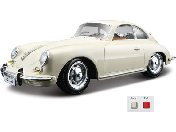 Bburago 1:24 Automodell Porsche 356B Coupe, 18-22079 Cm
