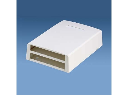 Panduit MINI-COM Multi-Media/Fiber Surface Mount Box - Overflademonteringsboks for netværk - hvid - 12 porte