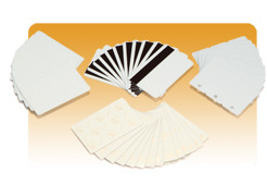 Zebra Premier - Polyvinylklorid (PVC) - gul - 100 stk. kort (pakke med 5) - for Zebra P110m