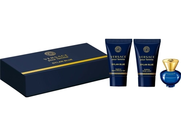 Bundle Versace Pour Femme Dylan Blue Edp 5Ml + Sg 25Ml + Bl 25Ml