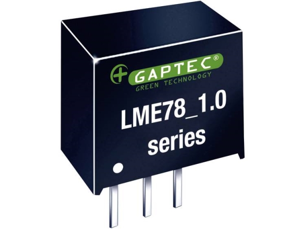 Gaptec 10070824 Dc/Dc-Omformer, Print 24 V/Dc 9 V/Dc 1 A 9 W Antal Udgange: 1 X Indhold 1 Stk