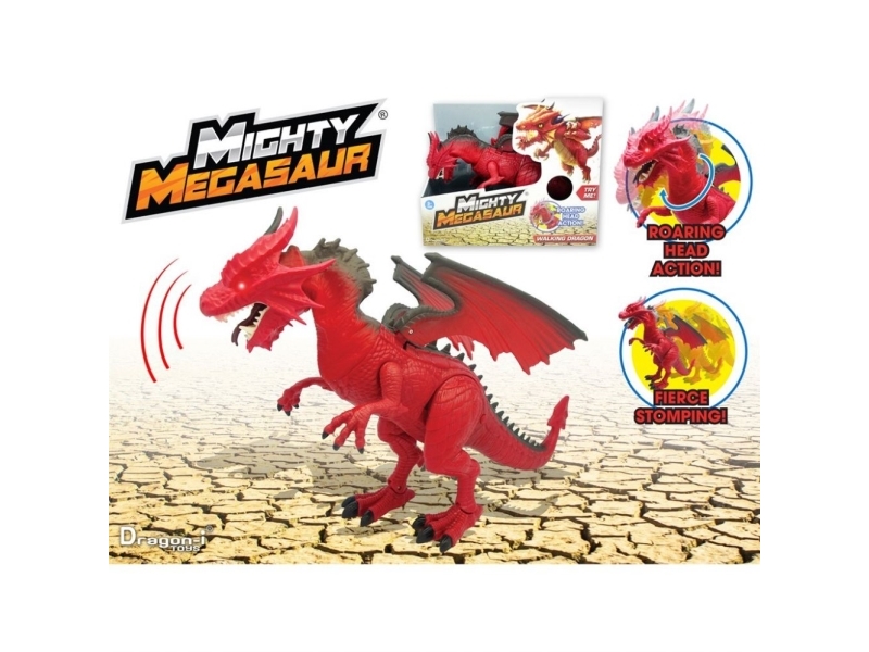 Mighty Megasaur 30 CM Battery Operated Walking Dragon | Leksaker - Figurer & Dockor - Actionfigurer | GameStuff