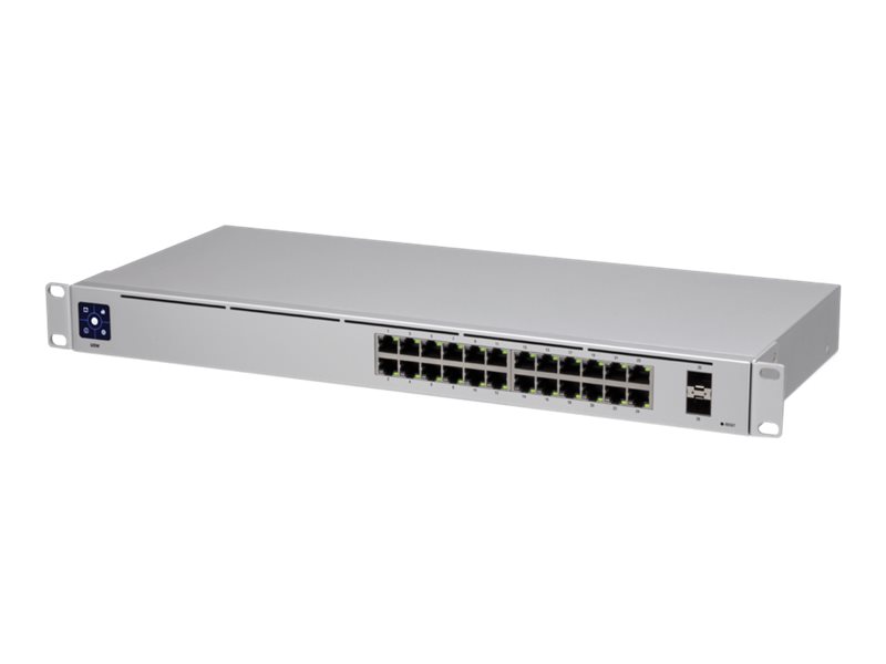 Ubiquiti Unifi Switch Usw-24 - Switch - Administreret - 24 X 10/100/1000 + 2 X Gigabit Sfp - Desktop, Monterbar På Stativ