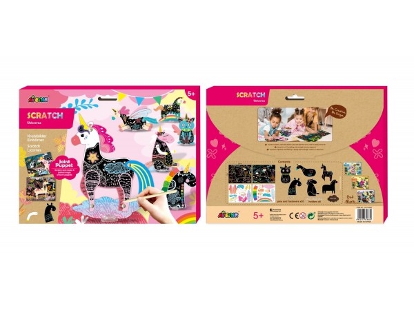 Avenir Scratch-Off Movin G Picture - Unicorns