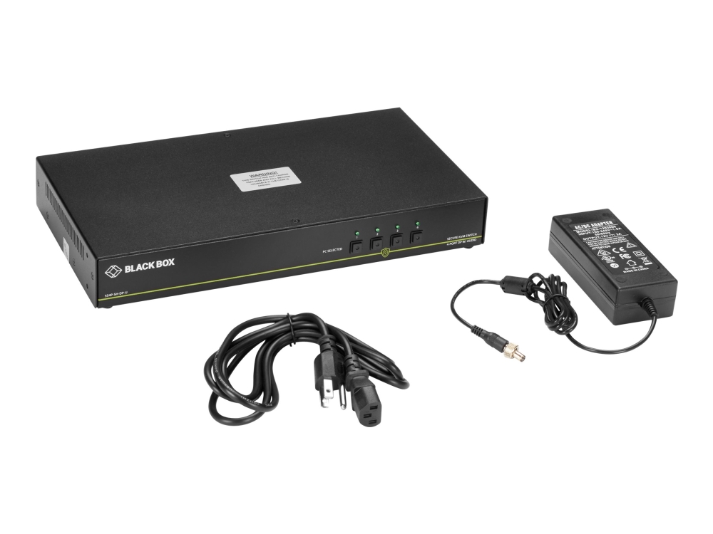 Black Box Secure Niap - Single-Head - Kvm / Audio-Switch - 4 X Kvm / Audio - 1 Lokalbruger - Desktop - Taa-Kompatibel