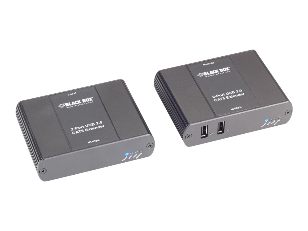 Black Box 2-Port Catx Usb 2.0 Extender - Usb-Forlængerkabel - Usb 2.0 - 2 Porte - Op Til 100 M