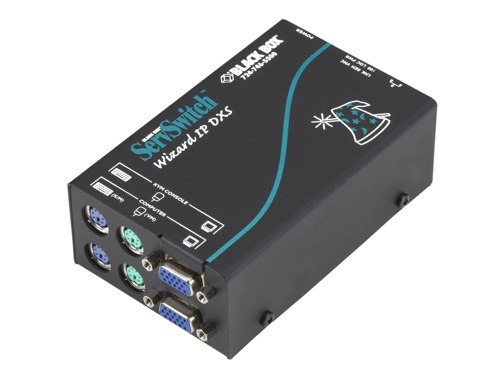 Black Box Servswitch Wizard Ip Dxs Kvm Extension - Kvm-Forlænger - 100Mb Lan - Ps/2, Usb