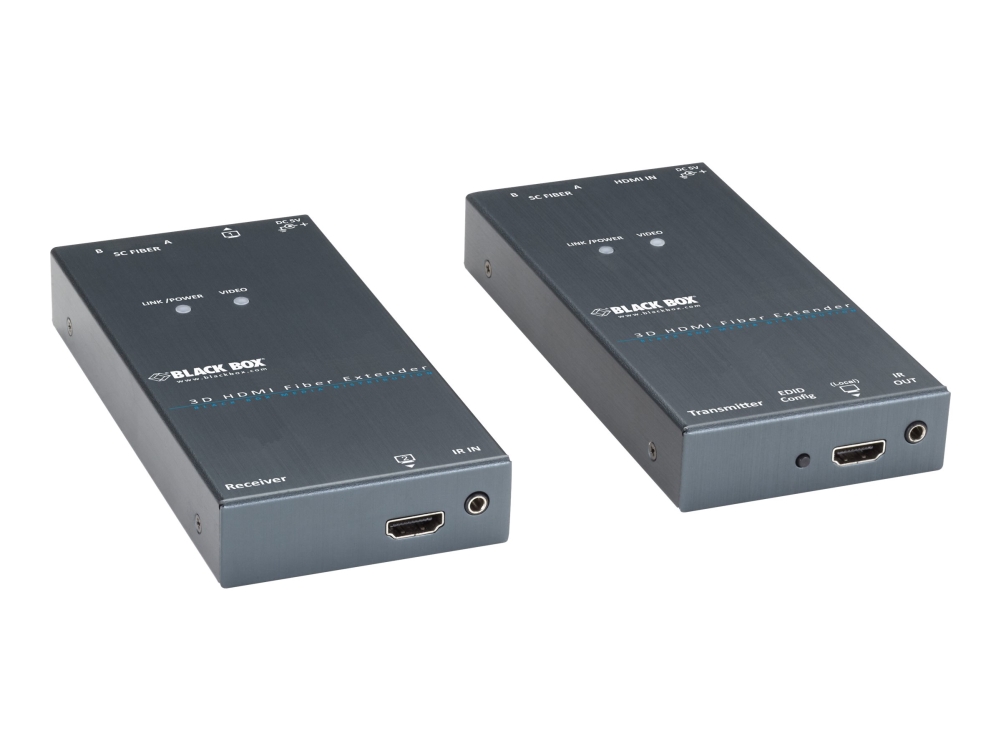 Black Box 3D Hdmi Fiber Extender - Video/Audio Ekspander - Fiberoptik - Op Til 1.6 Km - Taa-Kompatibel