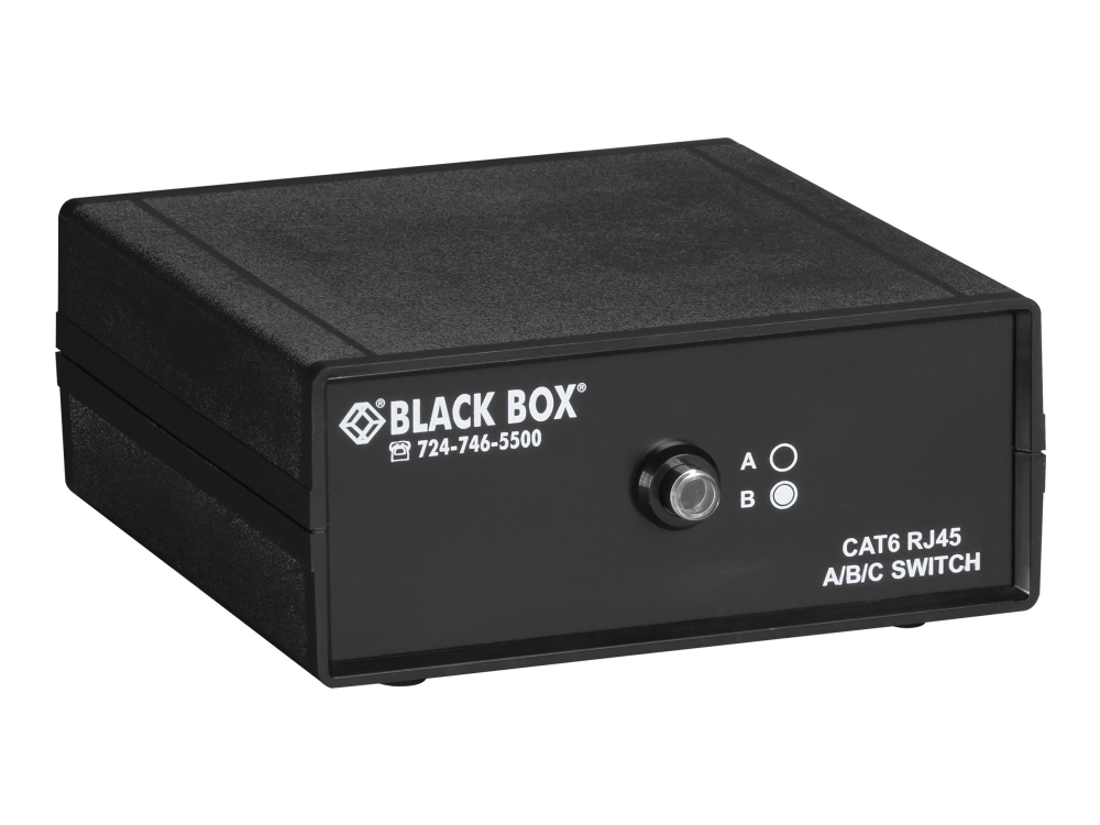 Black Box Cat6 Gbe Manual Switch Abc Switch Desktop