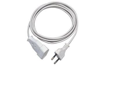 Rev H03vvh2-F 2X0,75 Mm², 3 M, 250 V, Hvid