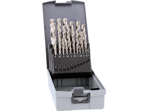 Alpen 0000110325100 Hss Metall-Spiralbohrer-Set 25-Teilig Zylinderschaft 1 Stk