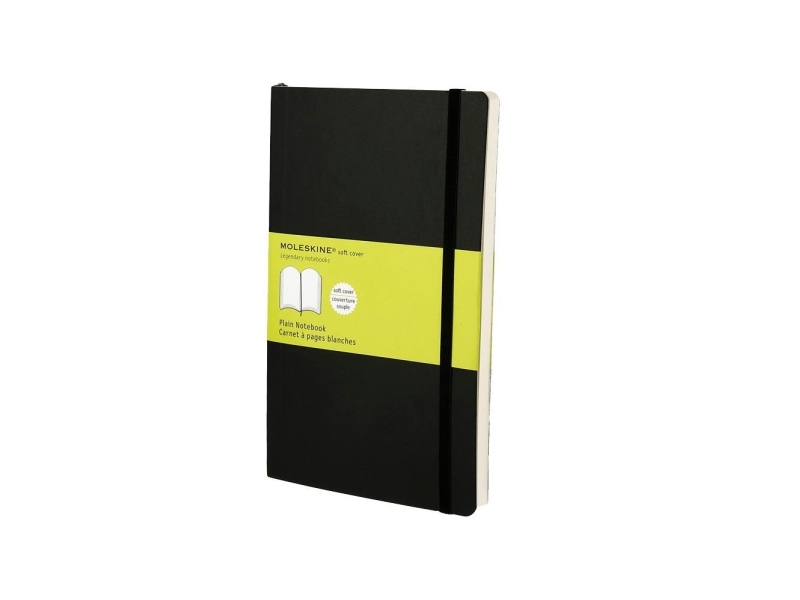 Moleskine Classic, Monochromatisch, Schwarz, 192 Blätter, Matt, Softcover, Erwachsener