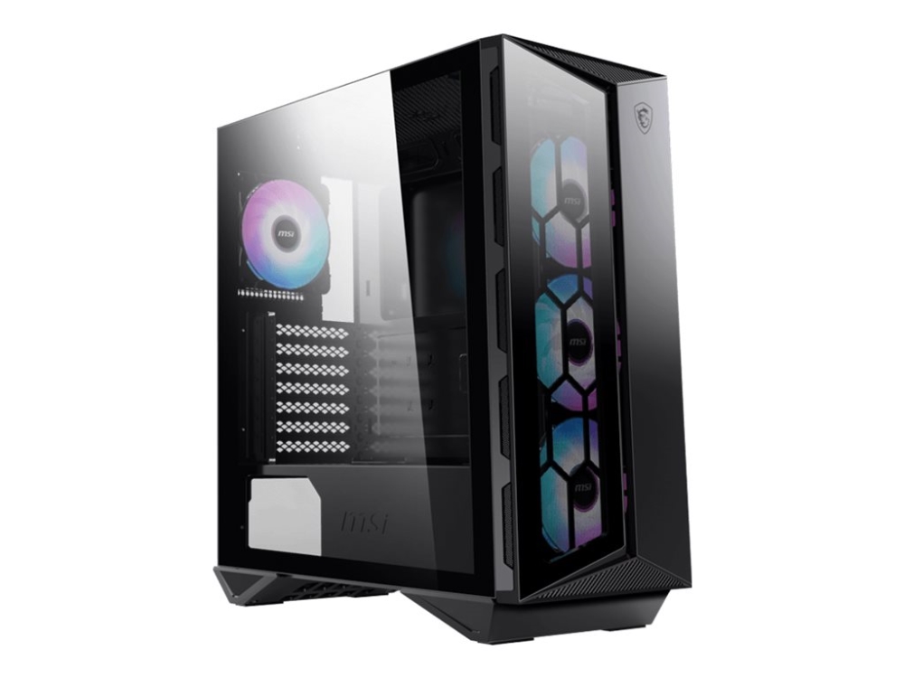 Msi Mpg Gungnir 110R, Midi Tower, Pc, Schwarz, Atx, Micro Atx, Mini-Itx, Metall, Kunststoff, Spcc, Gehärtetes Glas, Gaming
