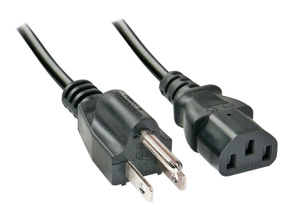 Lindy - Strömkabel - NEMA 5-15P (P) till power IEC 60320 C13 - AC 110 V - 2 m - formpressad - svart - Förenta Staterna | Datortillbehör - Kablar & adaptrar - Strömkablar | GameStuff