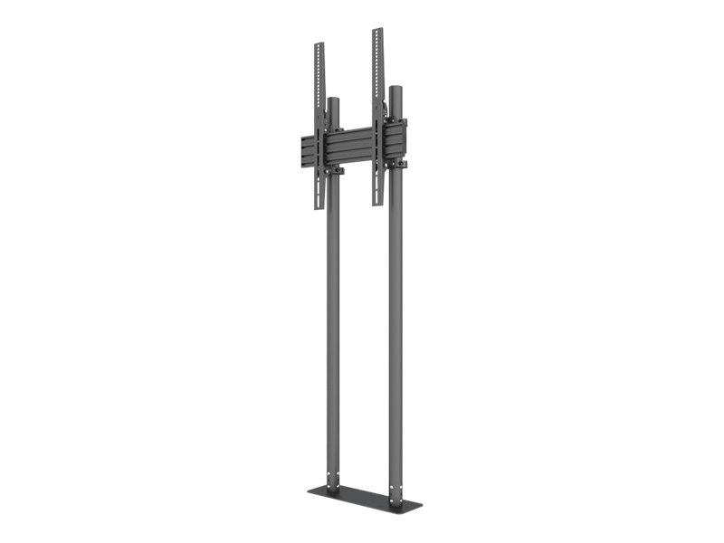 Multibrackets M Pro Dual Pole Floormount - Standfuß - Für Lcd-Display - Kunststoff, Aluminium, Stahl - Schwarz - Bildschirmgröße: 65"-90" - Standfuß