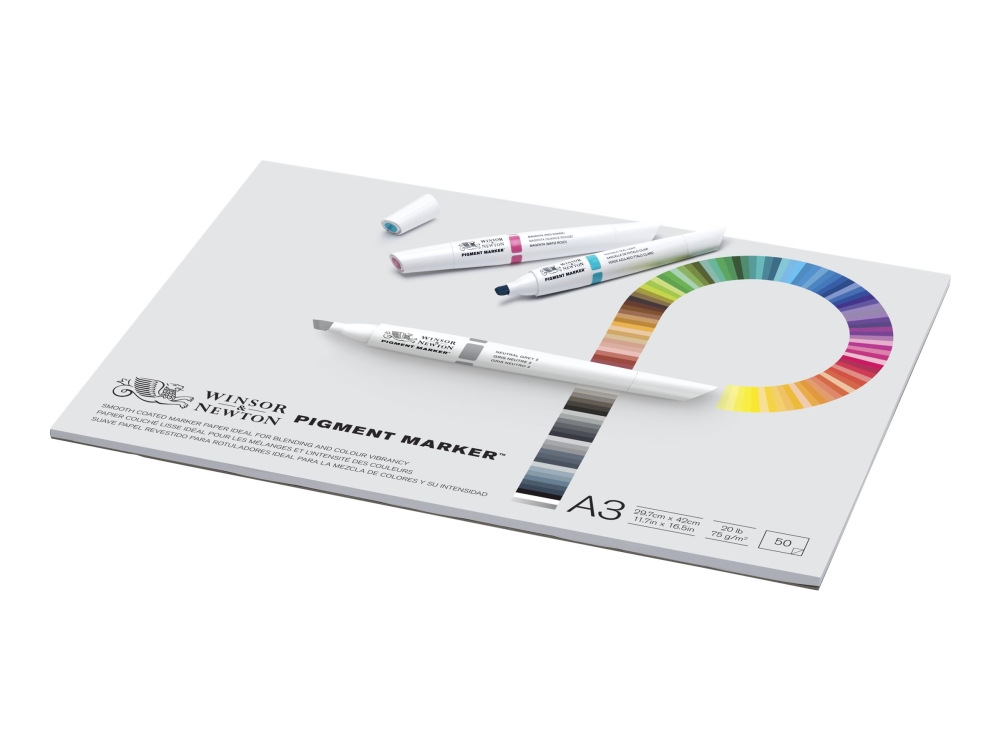 Winsor & Newton - Pad paper - A3 (297 x 420 mm) - 50 ark - vitt | Skola & Hobby - Konstmaterial - Papper | GameStuff