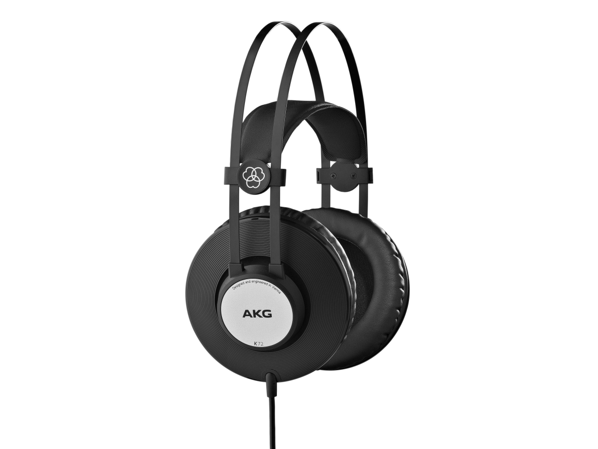 Akg K72, Kabelgebunden, 16 - 20000 Hz, Musik, 200 G, Kopfhörer, Schwarz, Weiß