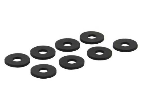 Inline Gummi Unterlegscheiben, Zur Festplatten-Entkopplung, 8 Stück, Gummi, Schwarz