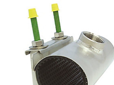 Bandagemuffe 118-128x200mm - Med 2 anboring. AISI316-EPDM | VVS Artiklar - Vattenförsörjning - Ärmar klämmor & fläns | GameStuff