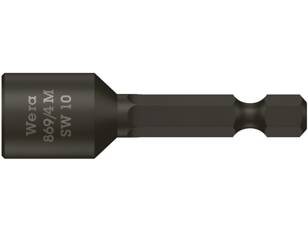 Wera 05060431001, 1 stk, Sekskantet, 25,4 / 4 mm (1 / 4), 3/8, Sort, CE, GS, DVE