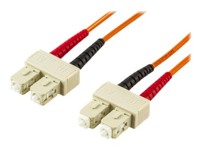 Deltaco - Netzwerkkabel - Sc Multimode (Stecker) Auf Sc Multimode (Stecker) - 0,5 M - Glasfaser - 62,5 / 125 My - Om1