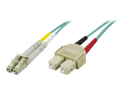 Deltaco - Netzwerkkabel - Lc Multimode (Stecker) Auf Sc Multimode (Stecker) - 2 M. - Glasfaser - 50 / 125 My - Om3