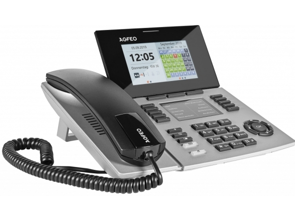 Agfeo St 56, Ip Telefon, Sølv, Forbundet Håndsæt, 5000 Entries, Lcd, Blå