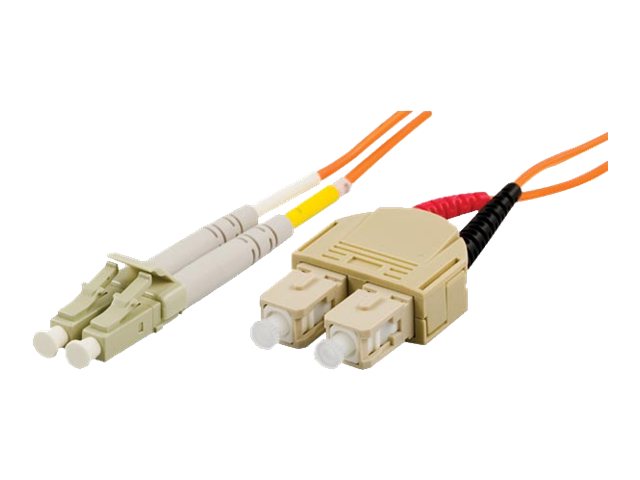 Deltaco - Netzwerkkabel - Sc Multimode (Stecker) Auf Lc Multimode (Stecker) - 0,5 M. - Glasfaser - 62,5 / 125 My - Om1