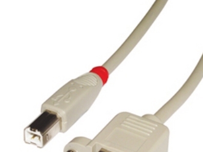Lindy 31801, 1 M, Usb B, Usb B, Usb 2.0, Hanstik/Hunstik, Grå