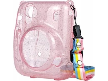 Loveinstant Pouch Case Pouch Pouch For Fujifilm Instax Mini 11 Pink Glitter Transparent