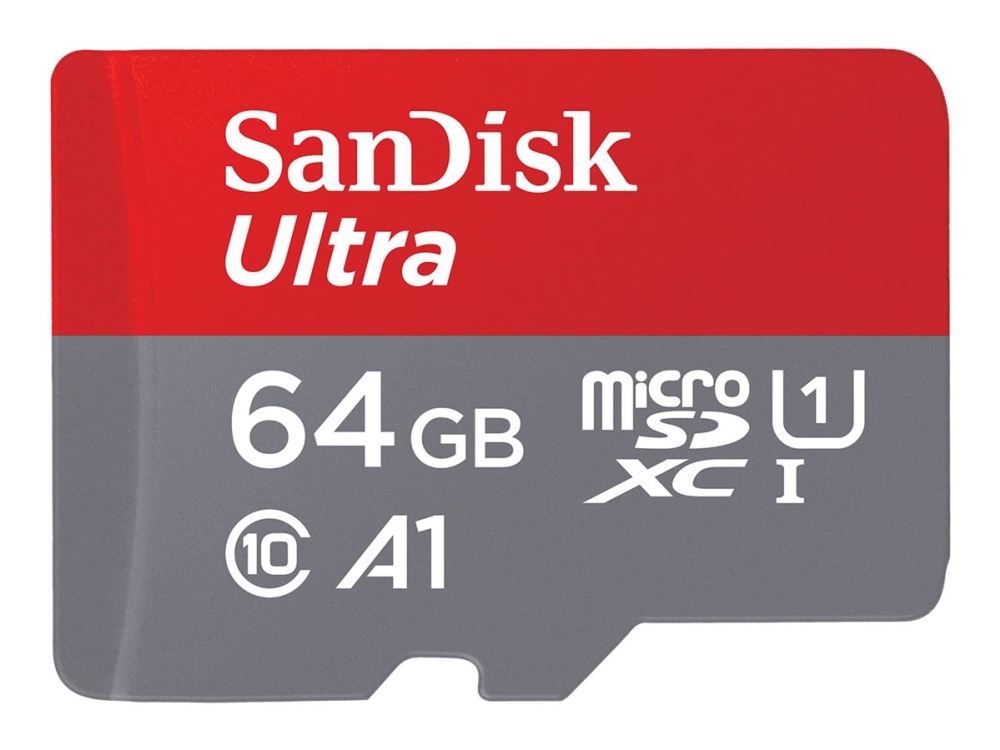 Sandisk Ultra - Flash-Speicherkarte (Microsdxc-Zu-Sd-Adapter Enthalten) - 64 Gb - A1 / Uhs-I U1 / Klasse10 - Microsdxc Uhs-I