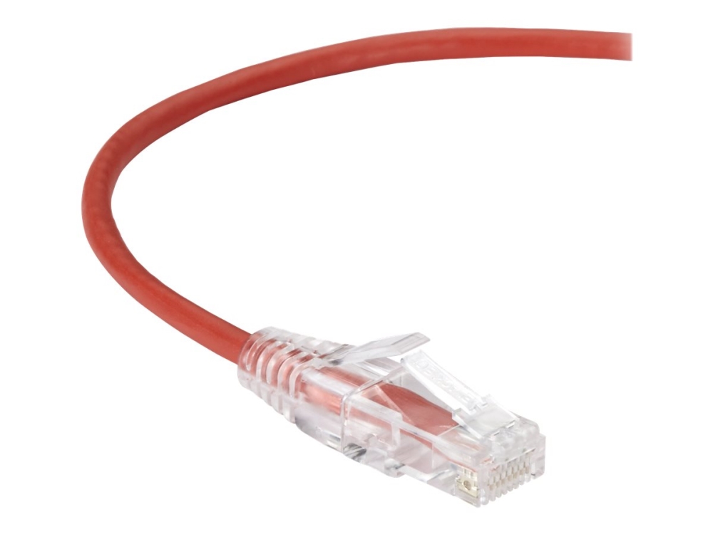 Black Box Slim-Net - Patchkabel - Rj-45 (Han) Til Rj-45 (Han) - Utp - Cat 6 - Booted, Formet, Strenget - Rød