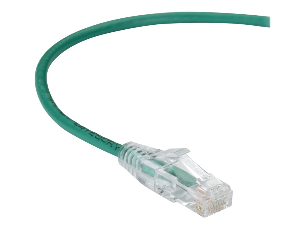 Black Box Slim-Net - Patchkabel - Rj-45 (Han) Til Rj-45 (Han) - Utp - Cat 6A - Booted, Formet, Strenget - Grøn