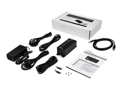 Startech.Com 7 Port Usb 3.0 Hub Mit Netzteil - Industrieller Usb-A Hub Aus Metall Mit Esd Und 350W Überspannungsschutz - Din/Wand/Schreibtischmontage
