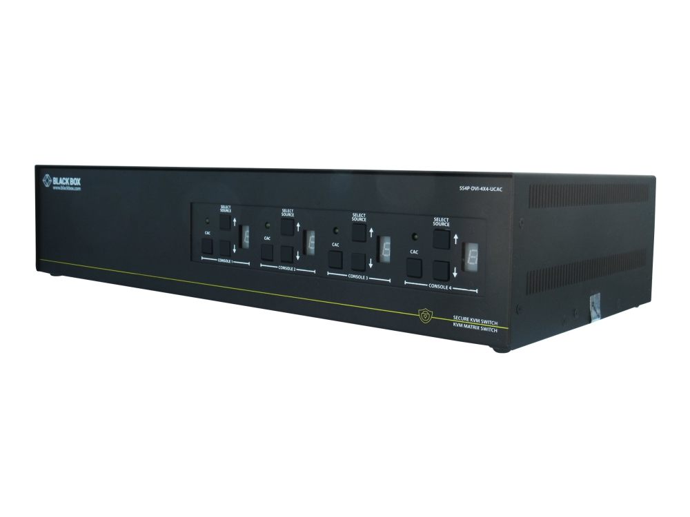Black Box SECURE NIAP - KVM / audio-switch - 4 lokalbrugere - desktop - TAA-kompatibel