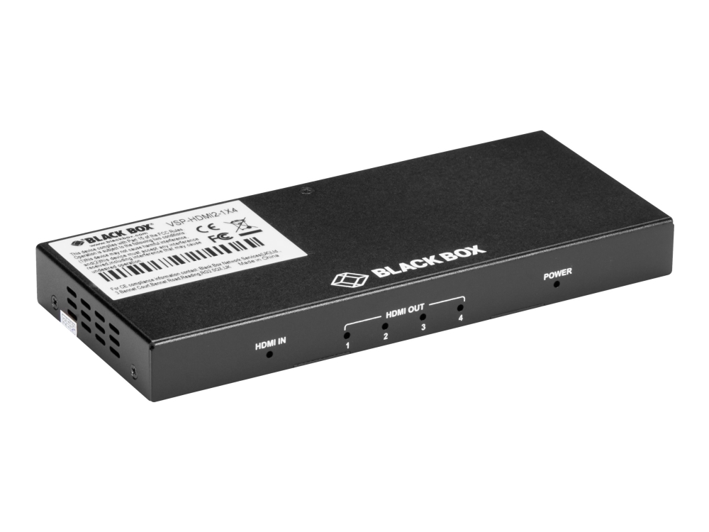 Black Box Vsp-Hdmi2-1X4 - Video-/Audiosplitter - 4 X Hdmi - Desktop