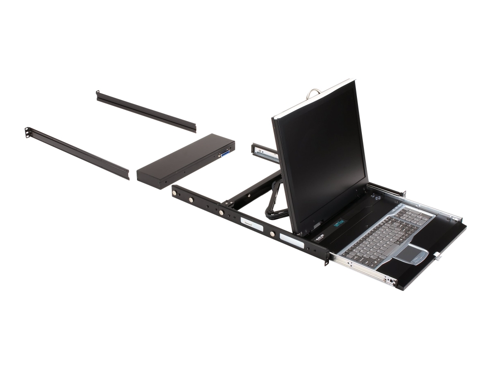 Black Box Servtray Complete Kvt419a - Kvm-Konsol Med Kvm Switch - 8 Porte - Ps/2, Usb - 19" - Rackversion - 1280 X 1024 - 250 Cd/M² - 500:1 - Vga - 1